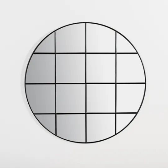 Kirkland's Home Round Windowpane Wall Mirror- Decorative Mirrors