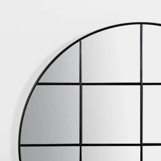 Kirkland's Home Round Windowpane Wall Mirror- Decorative Mirrors