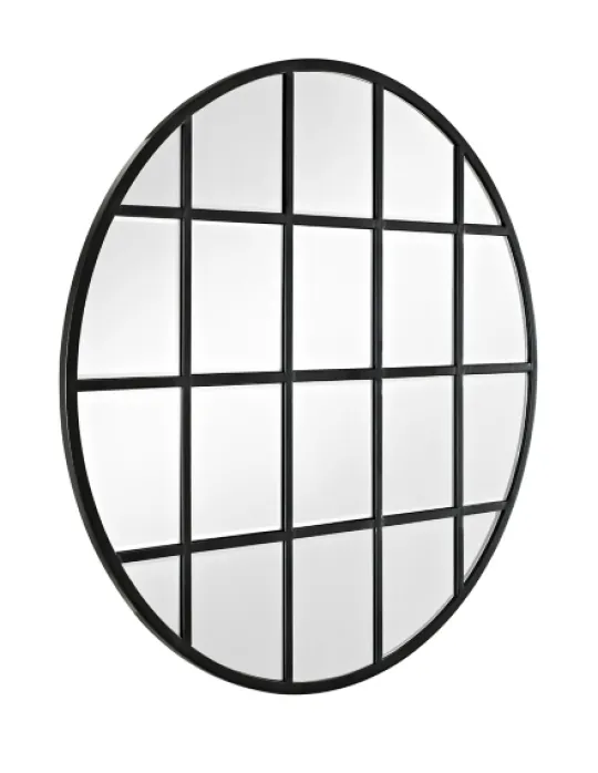 Kirkland's Home Round Windowpane Wall Mirror, 40 In.- Decorative Mirrors