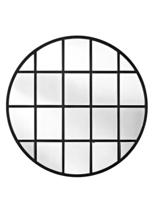 Kirkland's Home Round Windowpane Wall Mirror, 40 In.- Decorative Mirrors