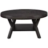 Kirkland's Home Round Wood Flared Base Coffee Table- Coffee Tables
