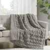 Kirkland's Home Ruched Faux Fur Throw- Blankets & Throws