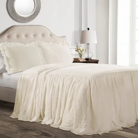 Kirkland's Home Ruffle Skirt 3-Pc. King Comforter Set- Comforters