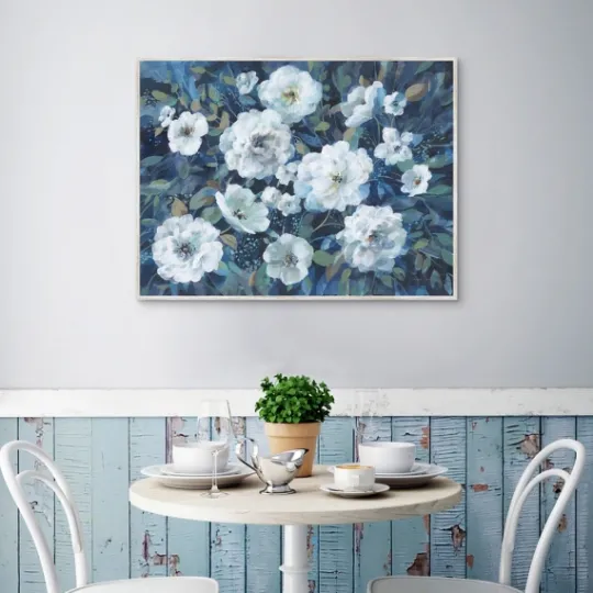 Kirkland's Home Rugosa Roses Floral Framed Wall Art- Framed Art