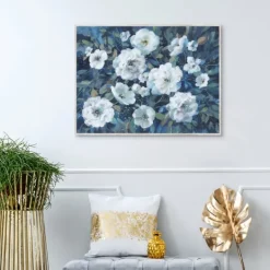 Kirkland's Home Rugosa Roses Floral Framed Wall Art- Framed Art
