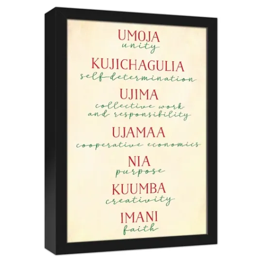 Kirkland's Home Rules Of Kwanzaa Wall Plaque- Wall Plaques
