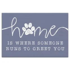 Kirkland's Home Runs To Greet You Canvas Art Print, 18X12 In.- Wall Quotes & Signs