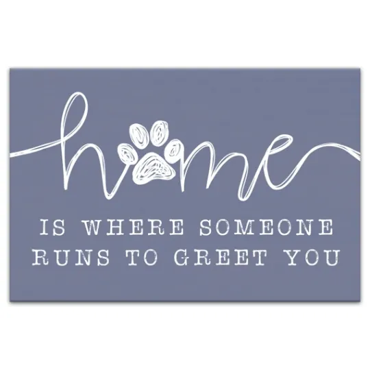 Kirkland's Home Runs To Greet You Canvas Art Print, 18X12 In.- Wall Quotes & Signs