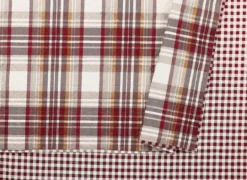 Kirkland's Home Rust Plaid Camden King 3-Pc. Quilt Set- Quilts