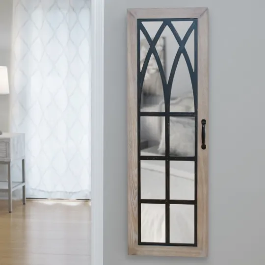 Kirkland's Home Rustic Arch Jewelry Armoire Mirror- Armoires