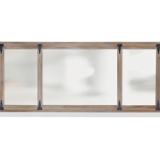 Kirkland's Home Rustic Barn Door Wall Mirror- Decorative Mirrors