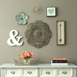 Kirkland's Home Rustic Bronze Metal Medallion Wall Plaque- Wall Plaques