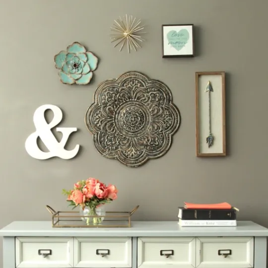 Kirkland's Home Rustic Bronze Metal Medallion Wall Plaque- Wall Plaques