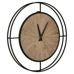 Kirkland's Home Rustic Brown And Black Newfield Clock- Clocks