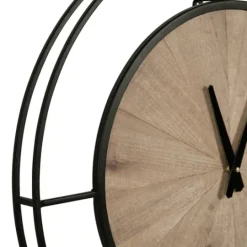 Kirkland's Home Rustic Brown And Black Newfield Clock- Clocks
