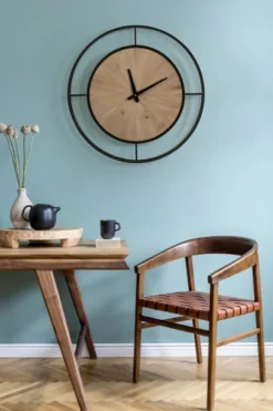 Kirkland's Home Rustic Brown And Black Newfield Clock- Clocks