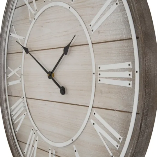 Kirkland's Home Rustic Charm Wood Wall Clock- Clocks