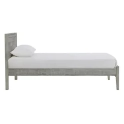Kirkland's Home Rustic Gray Pine Panel Twin Bed Frame- Beds & Headboards