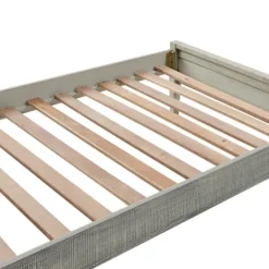 Kirkland's Home Rustic Gray Pine Panel Twin Bed Frame- Beds & Headboards