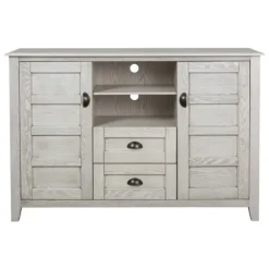 Kirkland's Home Rustic Gray Wood 2-Drawer Console Table- Tv Stands & Media Consoles