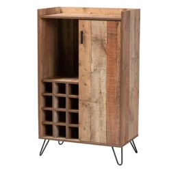 Kirkland's Home Rustic Hairpin Wine Cabinet- Cabinets & Sideboards