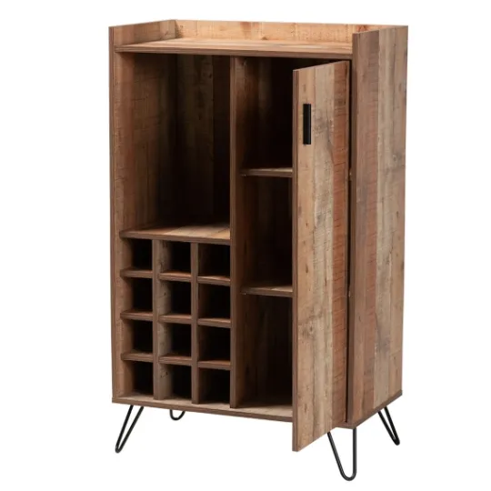 Kirkland's Home Rustic Hairpin Wine Cabinet- Cabinets & Sideboards