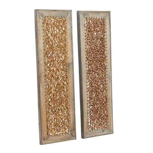 Kirkland's Home Rustic Knotted Seagrass 2-Pc. Panel Wall Art- Wall Plaques