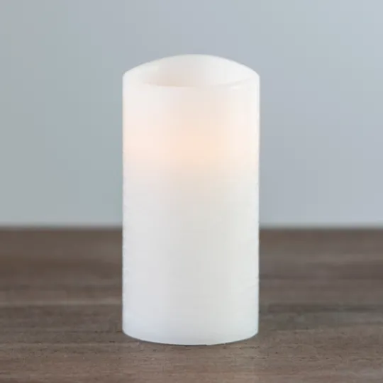 Kirkland's Home Rustic Led Pillar Candle, 3X6 In.- Flameless Candles
