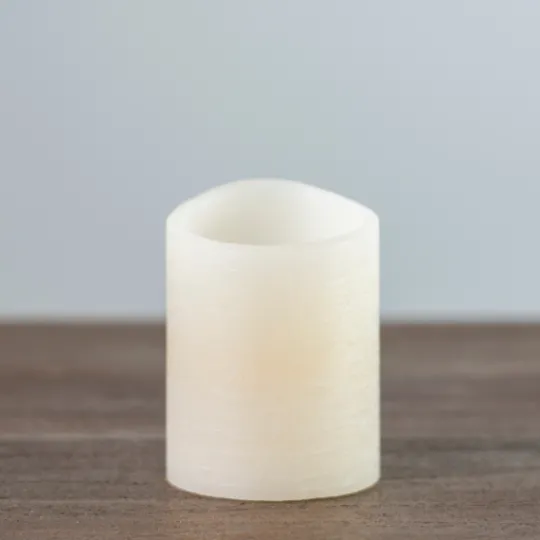 Kirkland's Home Rustic Led Pillar Candle, 3X4 In.- Flameless Candles