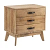 Kirkland's Home Rustic Medium 3-Drawer Side Table- Accent & End Tables