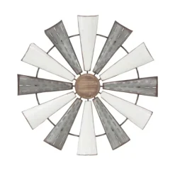 Kirkland's Home Rustic Metal Windmill Wall Plaque- Wall Plaques