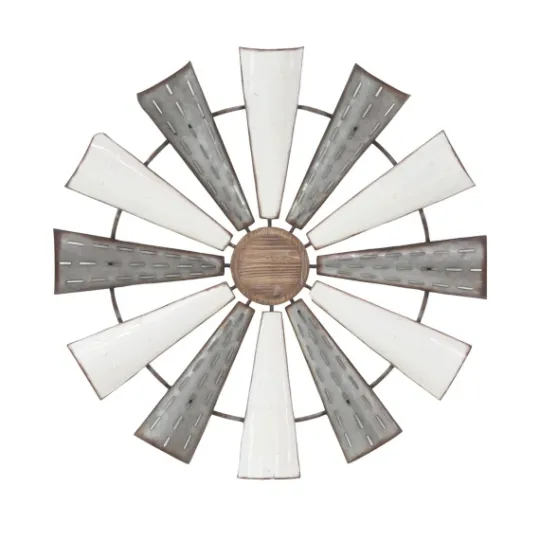 Kirkland's Home Rustic Metal Windmill Wall Plaque- Wall Plaques