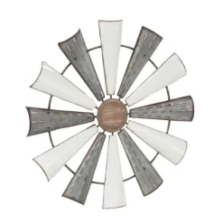 Kirkland's Home Rustic Metal Windmill Wall Plaque- Wall Plaques