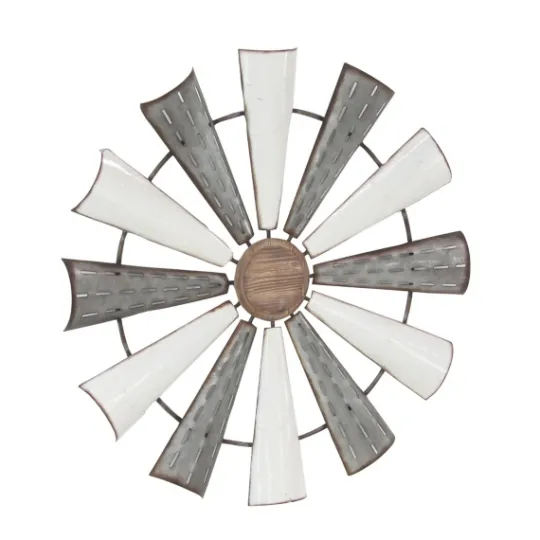 Kirkland's Home Rustic Metal Windmill Wall Plaque- Wall Plaques