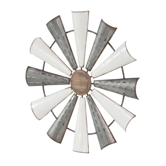 Kirkland's Home Rustic Metal Windmill Wall Plaque- Wall Plaques