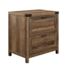 Kirkland's Home Rustic Oak 2-Drawer Wood File Cabinet- Office Furniture