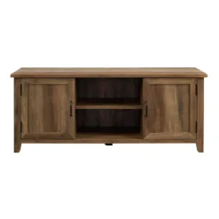 Kirkland's Home Rustic Oak Grooved Door Tv Stand- Tv Stands & Media Consoles