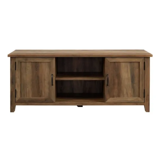 Kirkland's Home Rustic Oak Grooved Door Tv Stand- Tv Stands & Media Consoles