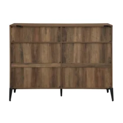 Kirkland's Home Rustic Oak Mesh Accent Bookshelf- Entryway Furniture
