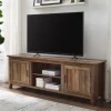 Kirkland's Home Rustic Oak Wood Grooved Door Tv Stand- Tv Stands & Media Consoles