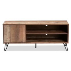 Kirkland's Home Rustic Oak Wood Tv Stand- Tv Stands & Media Consoles