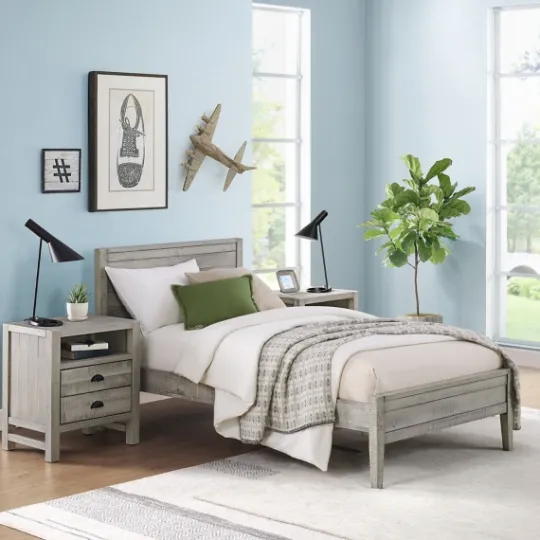 Kirkland's Home Rustic Pine Panel 3-Pc. Twin Bedroom Set- Beds & Headboards