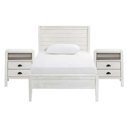Kirkland's Home Rustic Pine Panel 3-Pc. Twin Bedroom Set- Beds & Headboards