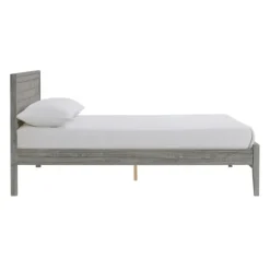 Kirkland's Home Rustic Smoke Wood Panel Full Bed Frame- Beds & Headboards