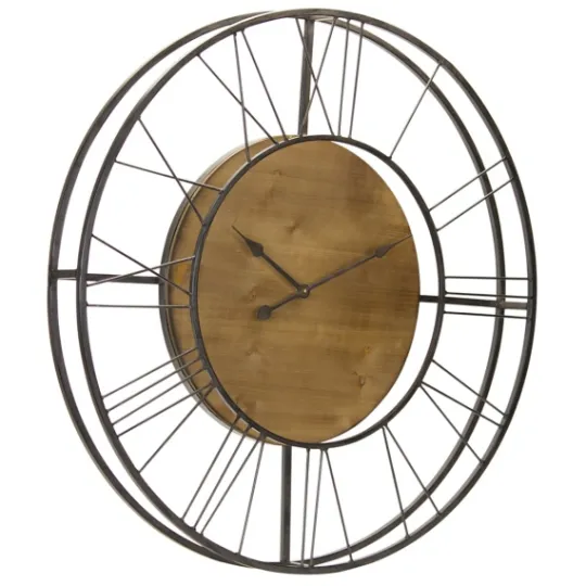 Kirkland's Home Rustic Teardrop Minimalist Wall Clock- Clocks