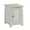 Kirkland's Home Rustic White Cabinet Accent Table- Accent & End Tables