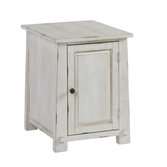 Kirkland's Home Rustic White Cabinet Accent Table- Accent & End Tables