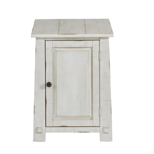 Kirkland's Home Rustic White Cabinet Accent Table- Accent & End Tables