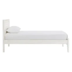 Kirkland's Home Rustic White Pine Panel Twin Bed Frame- Beds & Headboards