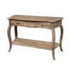 Kirkland's Home Rustic Wood Curved Console Table- Console Tables